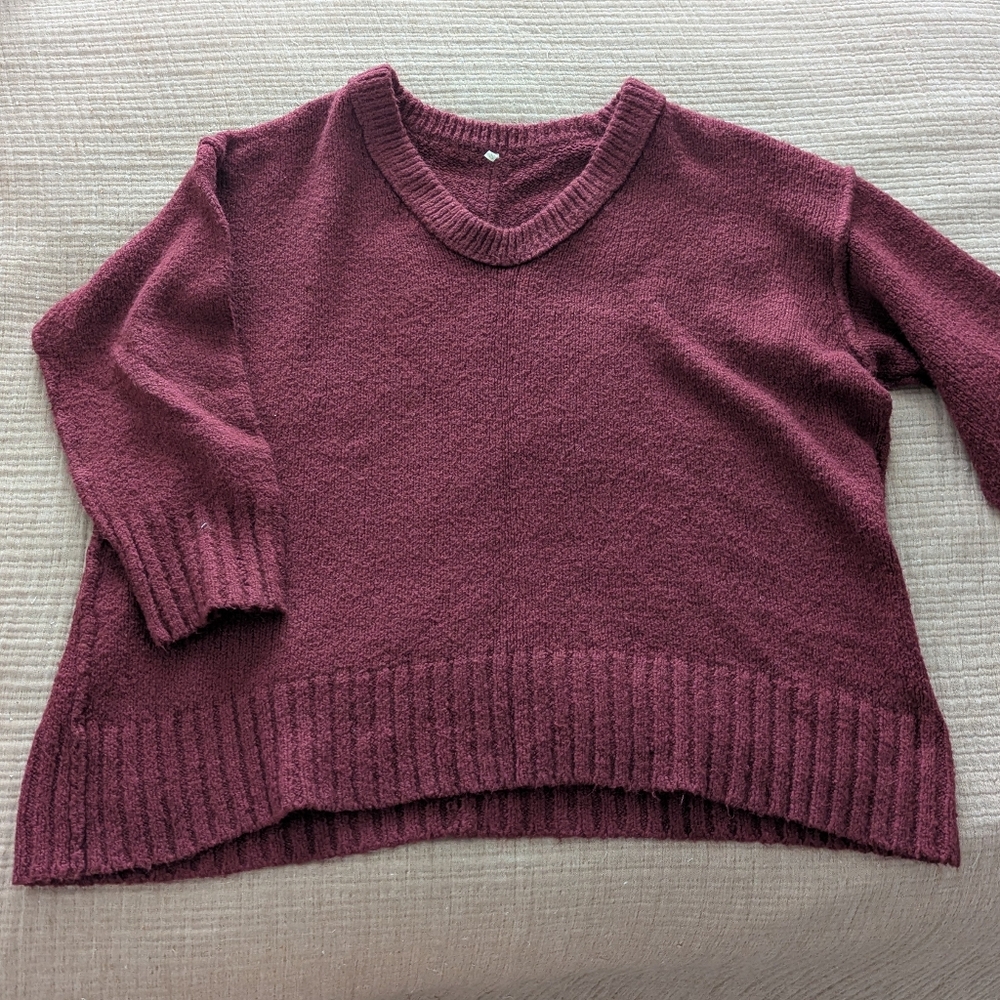 Women's Burgundy Sweater